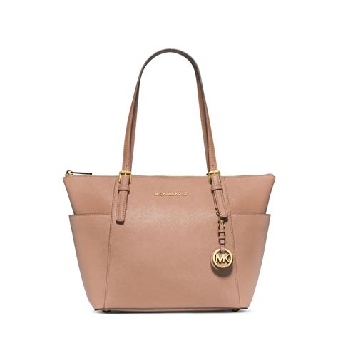 michael kors jet set saffiano leather tote blush|Michael Kors hamilton large tote.